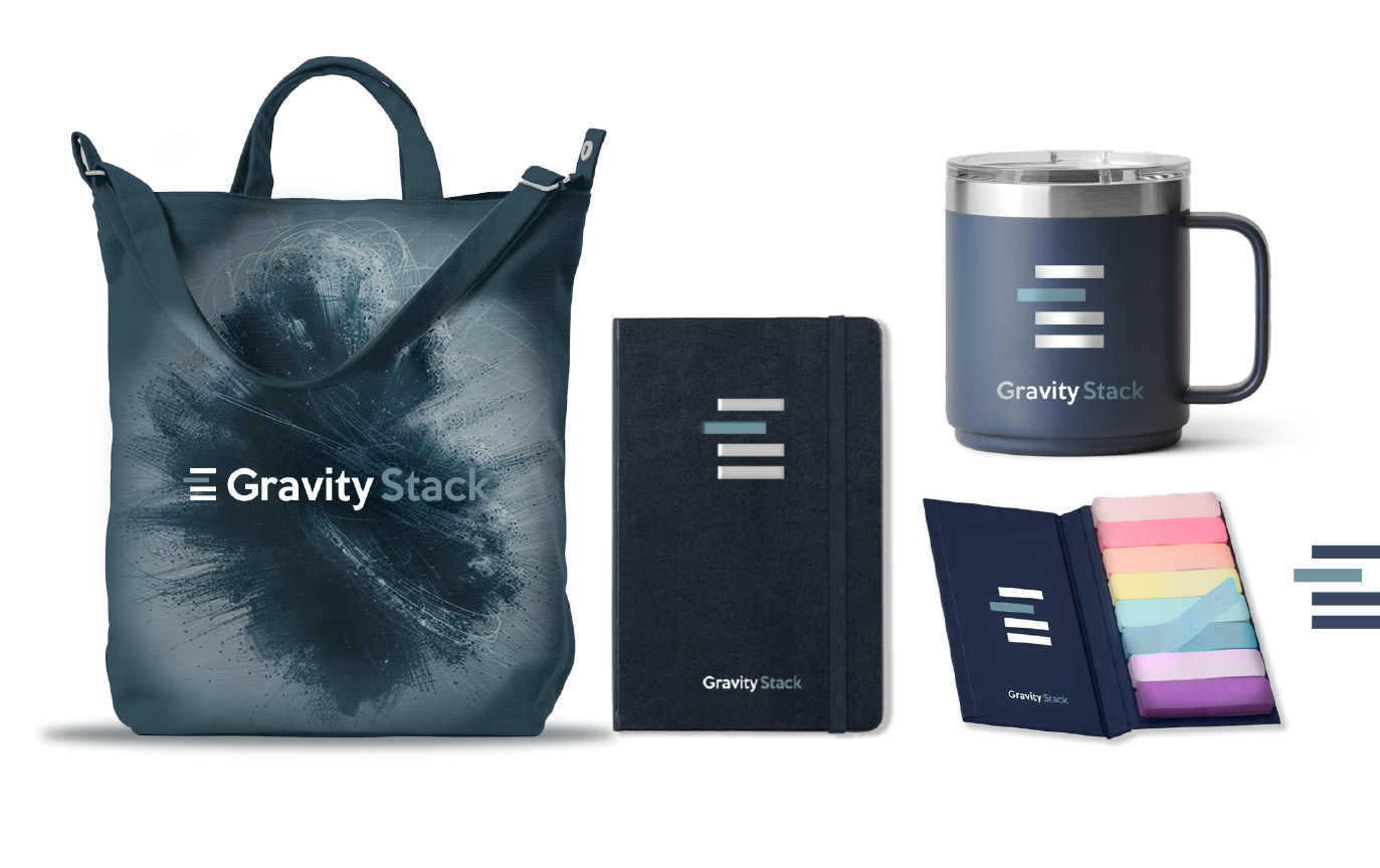 Gravity Stack Rebrand Concept 1 stationery